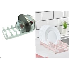 Renas Store 2li Set Tencere Kapağı Organizeri ve Pratik Tabaklık