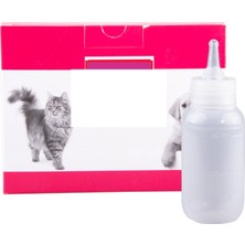 Renas Store Şeffaf Pet Biberon 50 ml Yavru Kedi ve Köpekler Için Biberon