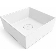 Bocchı VESSEL KARE LAVABO 38X38 CM - PARLAK BEYAZ