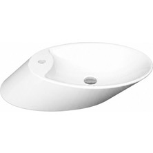 Bocchı VESSEL BATARYA BANKLI ÇANAK LAVABO 72 CM PARLAK BEYAZ (1021-001-0126)