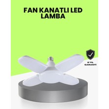 Renas Store Katlanabilir 4 Kollu LED Ampül 60 Watt 6000 Lumen Beyaz Işık