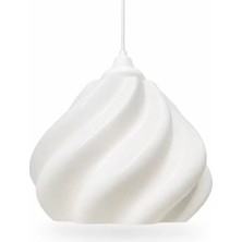 Vendly Pumpkin Tekli̇ Sarkıt Avi̇ze Yatak Odasi Avize – Salon Mutfak Aydınlatması 22 x 37 cm Beyaz Askı
