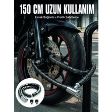Renas Store Blok Çelik Halkalı Yapısıyla Üst Düzey Güvenlik Sunan Motosiklet Kilidi