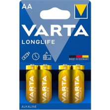 Renas Store Varta Longlife Aa 4'lü Alkalin Kalem Pil