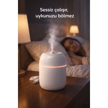 Renas Store Rahat Nefes ve Deliksiz Uyku Için Sessiz Hava Nemlendirici Gece Lambalı Buhar Makinesi