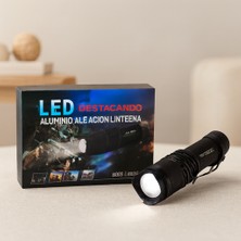 Renas Store Zoomlu Şarjlı El Feneri 3000 Lumen Metal Kasa 12.5 cm