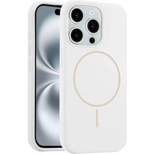 Renas Store Joko Apple iPhone 15 Pro Max Kılıf Jully Magsafe Kapak - Beyaz