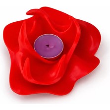 Vendly 3D Kırmızı Ateş Mumluk Şık Obje