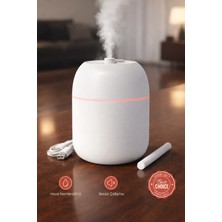 Renas Store Sessiz Ultrasonik Hava Nemlendirici 220ML Buhar Makinesi Gece Lambalı USB Ofis Ev Tipi