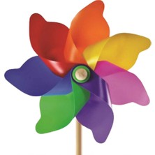 Renas Store 7 Kanat 30 cm Gök Kuşağı Rüzgar Gülü