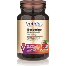 Renas Store Validus Berberin (Berberis Vulgaris) 1000 Mg 60 Capsules