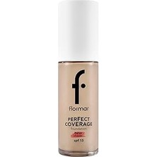 Renas Store Flormar Perfect Coverage Yüksek Pigmentli &amp; Yarı Parlak Bitişli SPF15 Fondöten 131 Warm Nude
