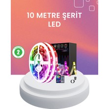 Renas Store 10 Metre Telefon Kontrollü Smart Şerit LED USB Rgb Kumandalı