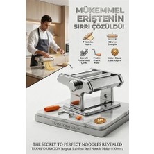 Renas Store Profesyonel Erişte ve Makarna Makinesi - 7 Ayarlı Çelik Hamur Açma Spagetti Makinası 723137