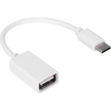 Renas Store Hytech HY-X112 Beyaz USB Dişi To Type-C Erkek Otg Çevirici