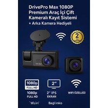 Renas Store 3 Kameralı 1080P Araç Içi Kamera LCD Ekranlı Geri Görüş Destekli Gece Görüşlü G Sensörlü