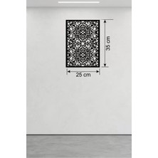 Renas Store Floral Mandala Tasarım Ahşap Duvar Tablosu - 25X35 cm Lazer Kesim Dekoratif Pano