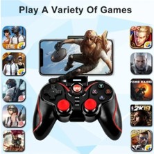Renas Store Bluetooth Bağlantılı Siyah Joystick, Pc Uyumlu, Telefon Tutucu Standlı, 2 Yıl Garantili