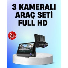 Renas Store Full Hd 1080P 3 Kameralı Araç Dvr – Gece Görüşlü ve G-Sensörlü Güvenlik Çözümü
