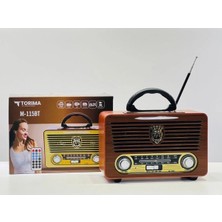 Renas Store Kumandalı Bluetooth Özellikli Nostaljik Radyo Kahverengi 2 Yıl Garantili - Elektronik