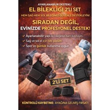 Renas Store Ayarlanabilir Destekli El Bilekliği 2’li Set – Kadın & Erkek Sağ–sol Uyumlu Spor ve Günlük Kullanım