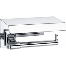 System Banyo Aksesuarları BORDER LINE ETEJERLİ TUVALET KAĞITLIĞI KROM (BA1002 011 CR)