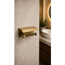 System Banyo Aksesuarları SYSTEM SPARKLINE ETEJERLİ TUVALET KAĞITLIĞI SATEN ANTİK (BA1014 011 ABM)