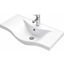 Lapino BASIC ETEJERLİ LAVABO BEYAZ (7065)