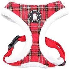 Renas Store Puppia PAQD-AC1470 Blıtzen Harness A, , Kareli Kırmızı