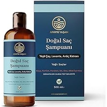 Renas Store Yeşil Çay Lavanta Ardıç Katranı Özlü Yağlı Saçlar Için Besleyici ve Onarıcı Şampuan 500 ml