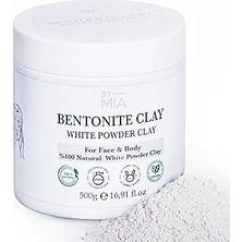 Renas Store By Mıa Yüz ve Vücut Bentonit KILI%100 Natural Doğal Beyaz Toz Kil 500 gr