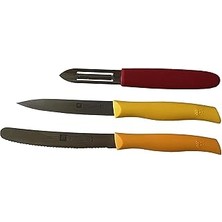 Renas Store Zwilling Twin Grip Bıçak Seti, Paslanmaz Çelik, 3 Parça