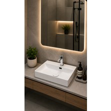 Lapino TEZGAH ÜSTÜ LAVABO 55*45 CM EDGE ESV-6455