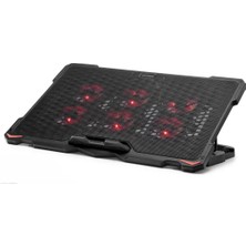 Renas Store Laptop Soğutucu 6 Fan LED - Siyah HDX4255