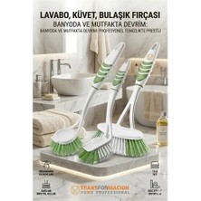 Renas Store 3'lü Profesyonel Temizlik Fırçası Seti - Ergonomik Banyo, Lavabo ve Bulaşık Fırçası 723095