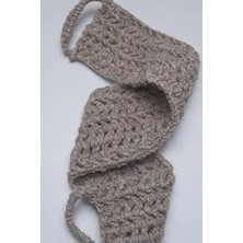 Renas Store Keçi Kılı Sırt Lifi El Örmesi. 70 cm 11 cm Gri