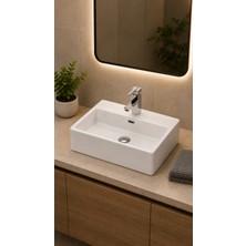 Lapino TEZGAH ÜSTÜ LAVABO 43*36 CM DAPHNE ESV-53708