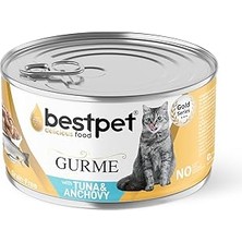 Renas Store Bestpet Yetişkin Gurme Kediler Için, Tahılsız, Jöle Içinde Ton Balığı Parça Etli Yaş Mama, 85 gr x 24 Adet
