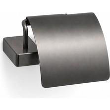 System Banyo Aksesuarları FLAT KAPAKLI TUVALET KAĞITLIĞI FÜME SATEN (BA1019 010 BBN)