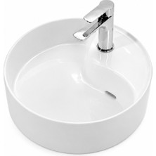 Lapino DEEP CRYPTO TEZGAH ÜSTÜ LAVABO 43CM BEYAZ (16643)