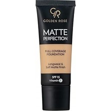 Renas Store Golden Rose Matte Perfection Foundation - Natural 06 - Yoğun Kapatıcı Mat Fondöten