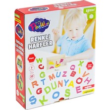 Renas Store ONY-402 Ahşap Renkli Harfler 33 Parça -Onyıl Oyuncak