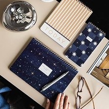 Renas Store Paperora Haftalık ve Günlük 3’lü Masaüstü Süresiz Planlayıcı Set - Galaksi