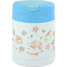 Renas Store Trendix Çelik Içli Termos 350 ml Mavi Çelik Kaşık Ile TX-6129