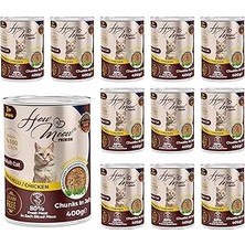 Renas Store How Meow Yetişkin Kedi Tavuklu ve Jöleli Konserve Mama 400 gr x 12 Adet