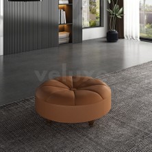 Veluxe Home & Living'den Rosa Italyan Deri Puf Hakiki Deri Puf Modelleri