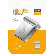 Renas Store Powerway 32GB USB 3.0 Metal Mini Flash Bellek