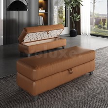 Veluxe Home & Living'den Inzio Italyan Deri Puf Hakiki Deri Puf Modelleri