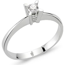 Harem Altın 0.10 Ct Tektaş Pırlanta Yüzük RM101