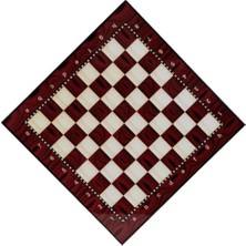 Renas Store Büyük Boy Satranç ve Dama Tahtası 36,5X36,5 cm Iki Oyun Bir Arada Taşsız - Hobi & Eğlence